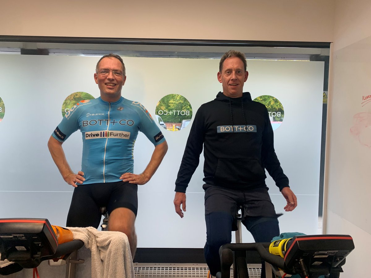 Cycling towards the end of the first day of the #TourDeLaw 2022 are our Senior Partner, <a href="/davebott/">David Bott</a> and Managing Partner, Paul Hinchliffe. Much fun has been had while raising money for <a href="/BreastCancerNow/">Breast Cancer Now</a> - ready to continue our efforts tomorrow 🚴🤩