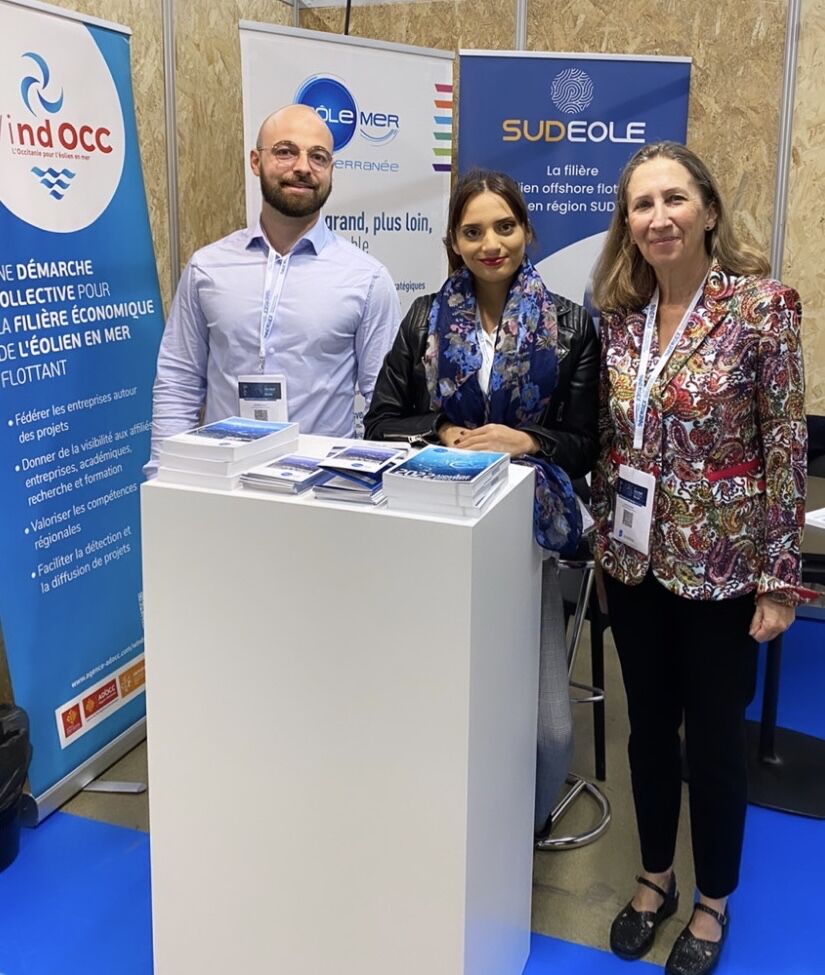 PoleMerMed's tweet photo. 🔴Nos experts de l'économie maritime sont présents aujourd'hui et demain au 12e Colloque Nationale Eolien organisé par @feeasso !
💡 L'occasion de promouvoir les démarches collectives pour la filière #Eolien offshore flottant #SUDEOLE pour @MaRegionSud &amp; #WINDOCC pour @Occitanie https://t.co/X43wUnPfNT