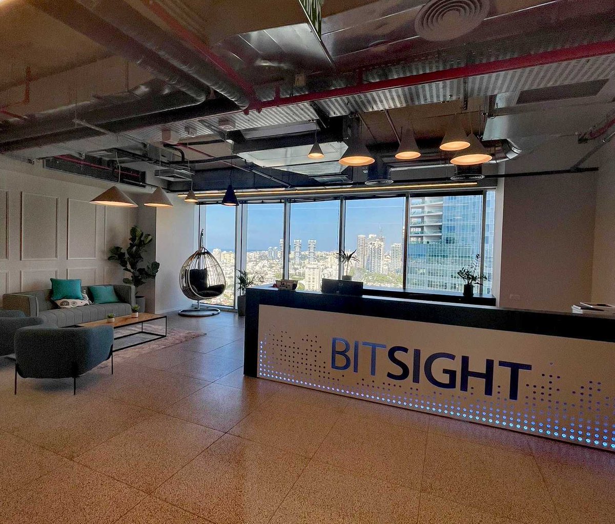 Bitsight's tweet photo. Moving on up! Our Tel Aviv office has a new space in the Azrieli Town building, complete with a panoramic urban view from the 23rd floor! Check out the pictures from our office opening last month!  

#TheBitSightWay #ThinkBitSightBig https://t.co/g1HqRvHNbT