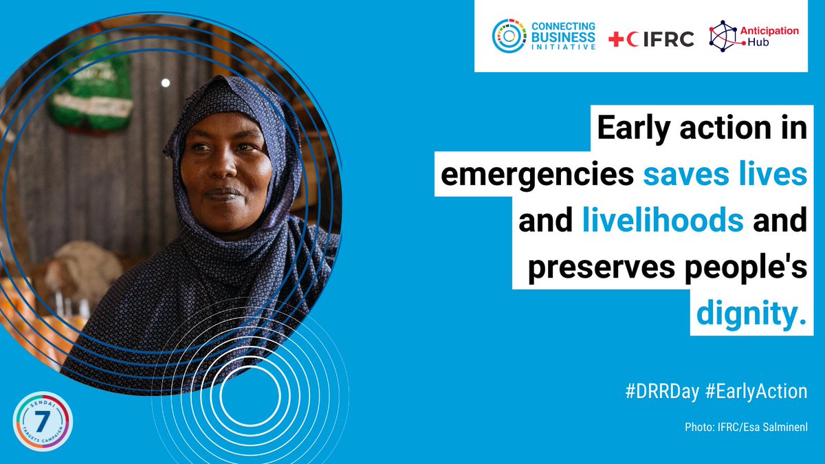 Acting before disasters hit saves lives. That's why humanitarians are increasingly investing in anticipatory approaches. 

For #DRRDay, see how businesses can help: connectingbusiness.org/news-events/bl…