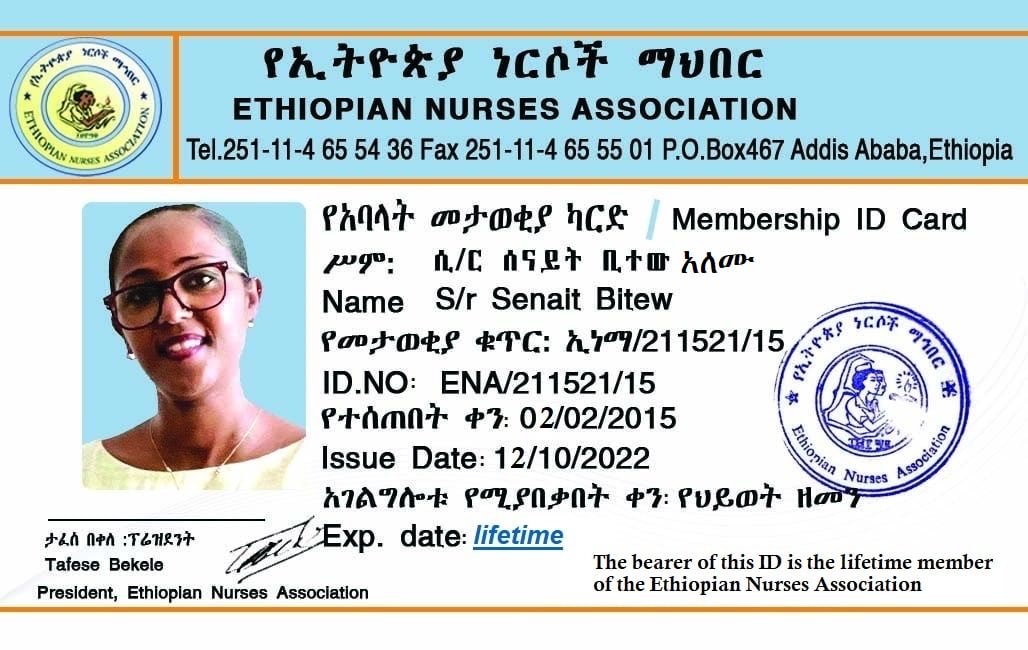 One of the best decisions I made ☺️ #lifetimemember of <a href="/EthiopianNurses/">Ethiopian Nurses Association</a> 🎉🥳. Come my nurses let us support each other &amp; contribute to make this noble profession strong again! 
We all know we need each other, come join #ENA &amp; let’s start shaking! 

Pls tag 🇪🇹n #nurses,thank you🙏🏾