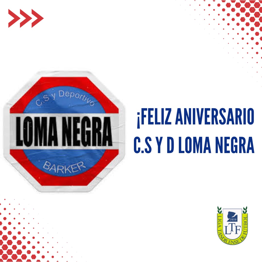 La Liga Tandilense de Fútbol, saluda al Club Loma Negra en su 75° Aniversario. <a href="/CenozMiguel/">Miguel Cenoz</a> <a href="/Rami8919/">Ramiro Di Fonzo</a> <a href="/Negrita_Godoy/">Negrita Godoy</a>