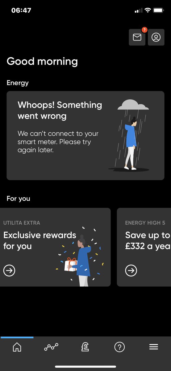 colhepples's tweet photo. @UtilitaEnergy my app is still not working. I have cleared the cache, reinstalled nothing! I can’t log in / out as it just says it’s just saying something has gone wrong https://t.co/27m4PC4hwf