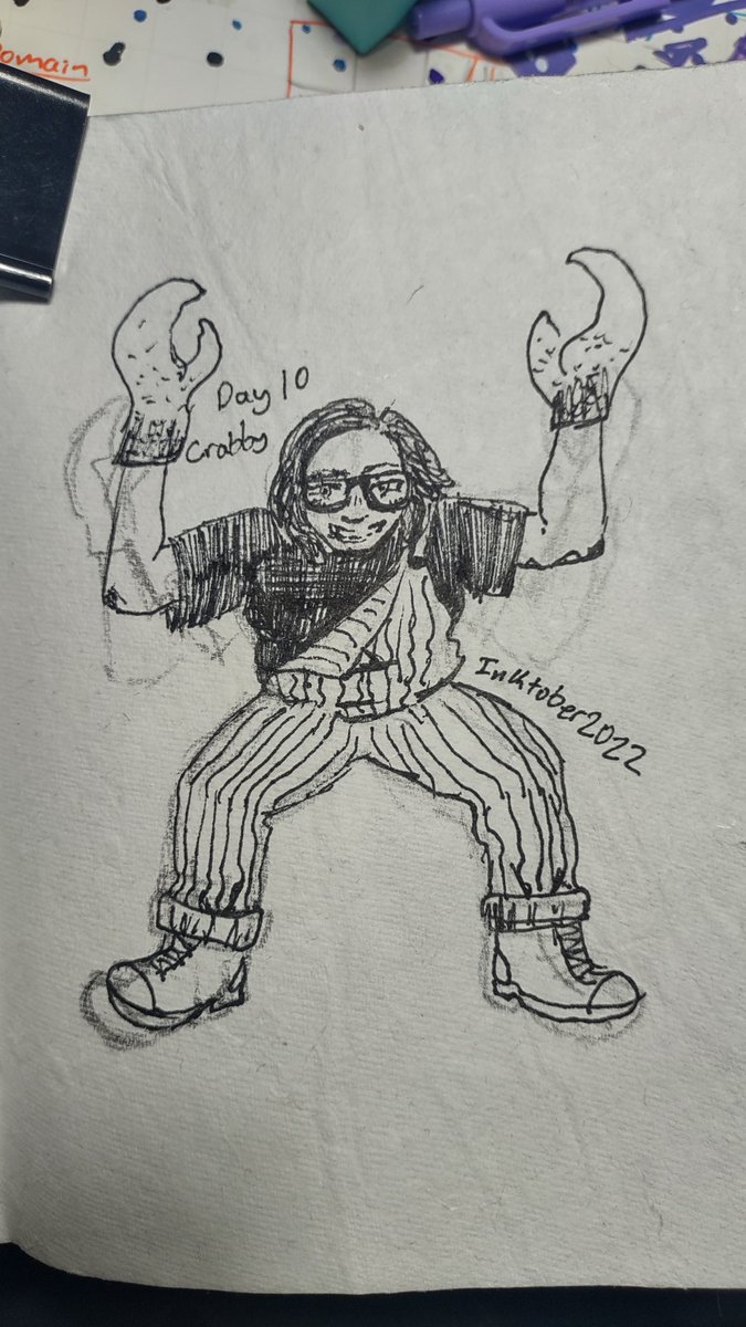 DrawsAndie's tweet photo. Catch up day. I did part of these yesterday, but didn't get around to uploading them until today
#Inktober #inktober2022 #crabby #eagle #forget https://t.co/rxYoeECKIY