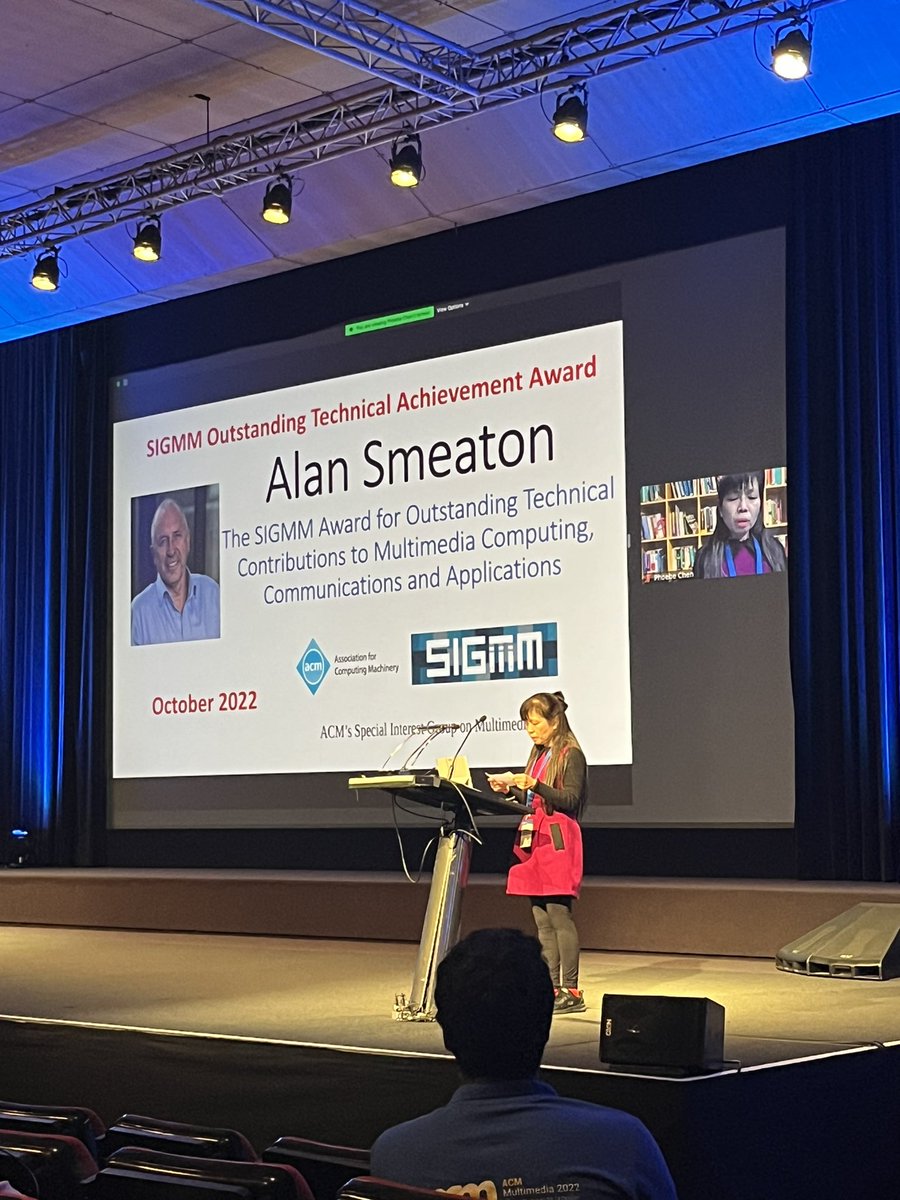 sigmm's tweet photo. Congratulations to @asmeaton for receiving the ACM #SIGMM Award for Outstanding Technical Contributions to Multimedia Computing, Communications and Applications 👏🎉

@acmmm2022 https://t.co/Xmr4BhjhQA