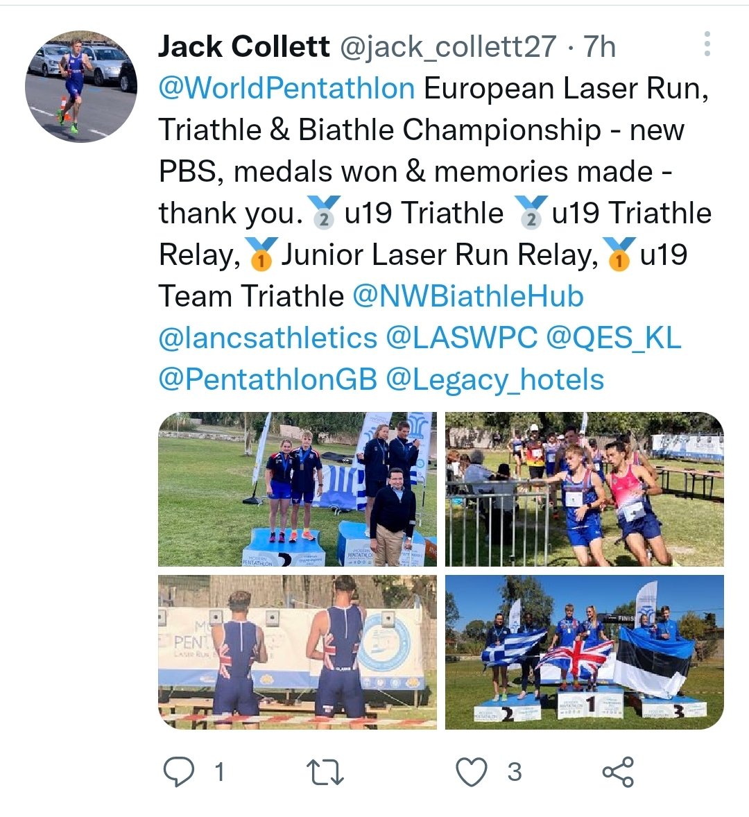 LASWPC's tweet photo. @jack_collett27 We are really looking forward to seeing your medals and hearing your stories from the World and European Championships.

Outstanding achievement young man.  Gold and Silvers heading home 
#celebratesuccess #bethebestyoucanbe 
#trainhard
@PentathlonGB https://t.co/1zDEXdNJ1f
