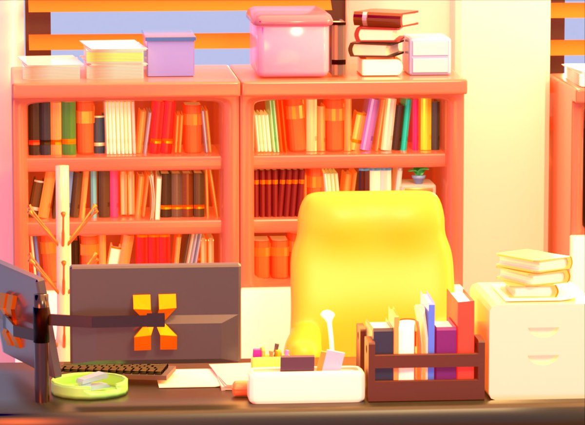 acetheticsAC's tweet image. Day 9 - Chae Song-hwa&apos;s office

My first isometric art :D

#blender #100daysofblender #blendercommunity #blender3d #blenderart #cyclesrender #stylizedart #isometricart 

#hospitalplaylist #chaesonghwa