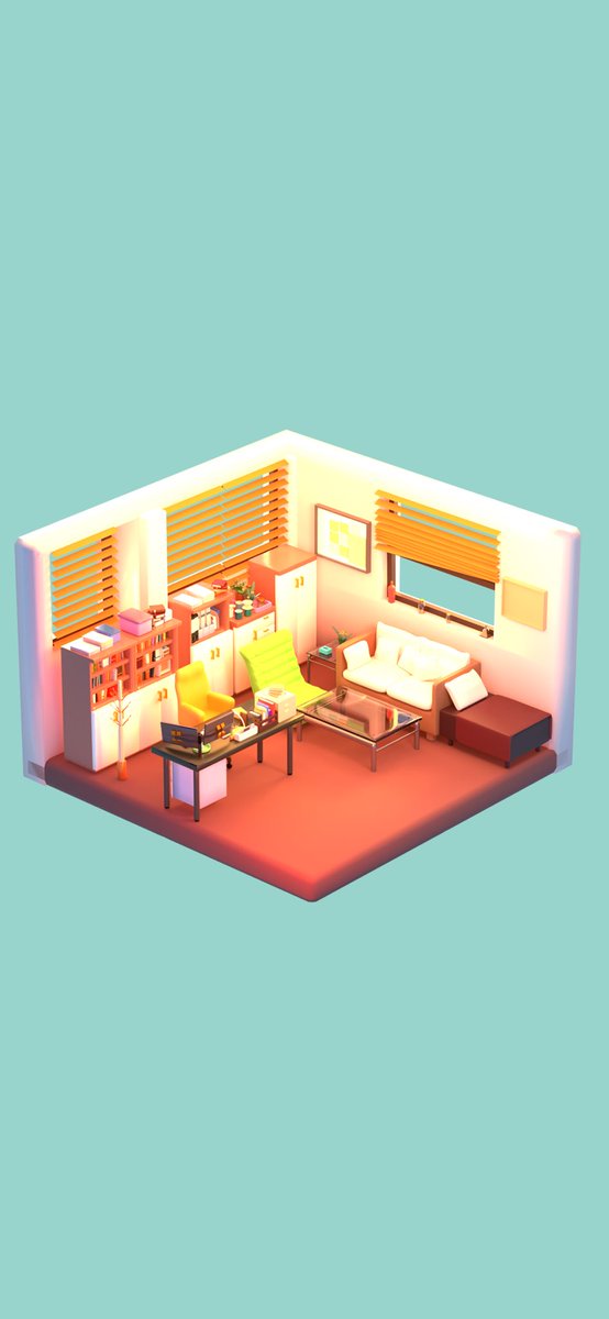 acetheticsAC's tweet image. Day 9 - Chae Song-hwa&apos;s office

My first isometric art :D

#blender #100daysofblender #blendercommunity #blender3d #blenderart #cyclesrender #stylizedart #isometricart 

#hospitalplaylist #chaesonghwa