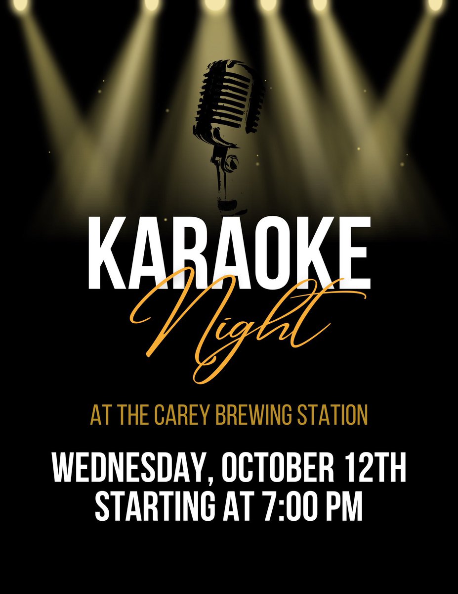 CareyBrewing's tweet photo. It’s a great day to visit CBS!
Today Karaoke @ 7:00
Thursday Cornhole @ 6:00
Friday Jake Heil @ 8:30
Saturday Pub Crawl @ 2:00
Saturday Mad Canadian BBQ Food Truck @ 5:00
Walking Ghost Tour @ 5:30
Singo Bingo with Prizes @ 7:00
All Night Dwight Band @ 9:00 https://t.co/krfXA4QKnU