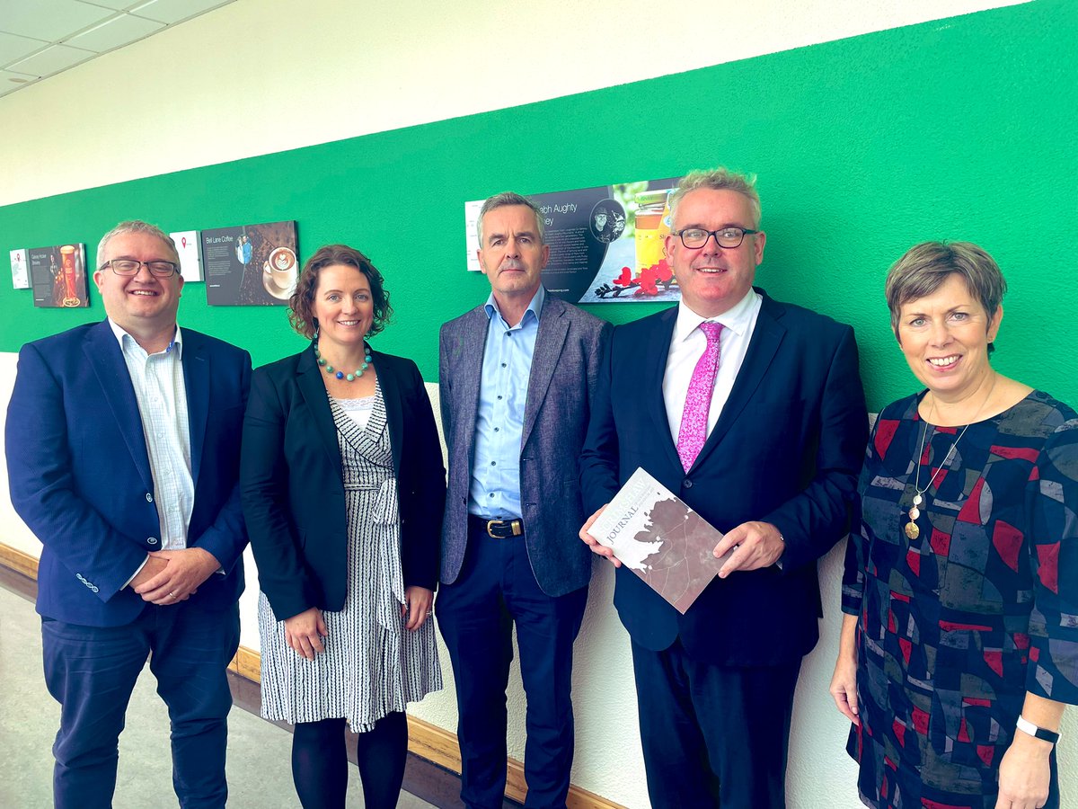 Welcome <a href="/KennethDeery/">Kenny Deery</a> <a href="/GalwayChamber/">Galway Chamber</a> to <a href="/atu_ie/">Atlantic Technological University</a> today! Delighted to present you with a copy of our #Scrimshaw journal!