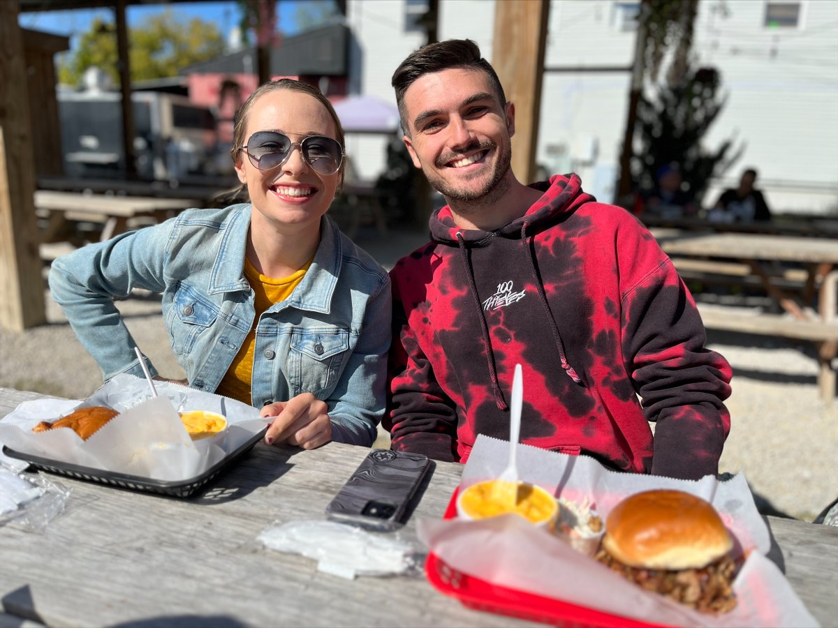 Brandience's tweet photo. We are very fortunate to live right down the street from our friends at @ElisBBQCincy.  We heard it was #NationalPulledPorkDay which was the perfect excuse for a team lunch! https://t.co/w3Fy6FZ2S7