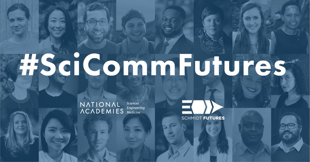 The National Academies congratulate the inaugural recipients of the Eric and Wendy Schmidt Awards for Excellence in Science Communications.  

Learn more about the recipients’ contributions to the understanding of science: ow.ly/6oCm50L86QN #SciCommFutures #scicomm