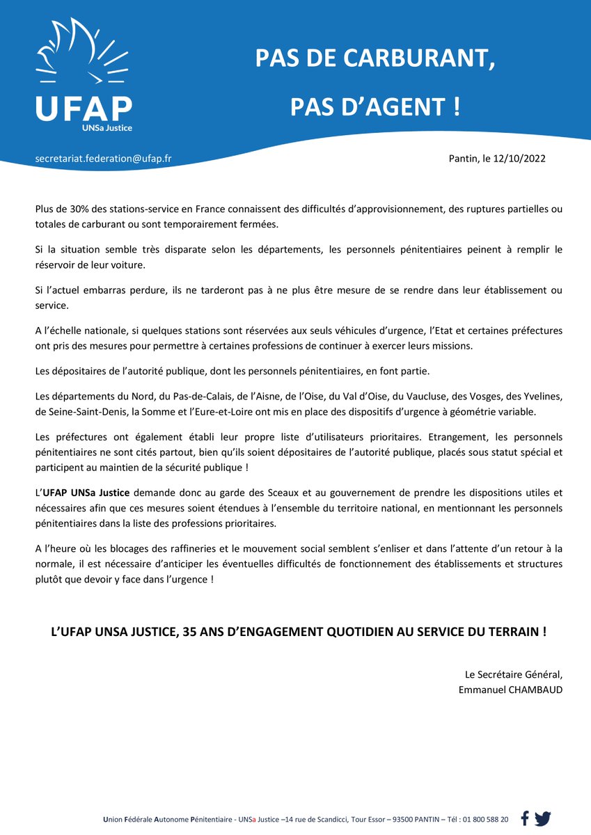 UFAP UNSa Justice tweet media