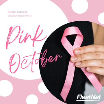 FleetNetAmerica's tweet image. Wear pink in honor of Breast Cancer Awareness Month. 
#BreastCancerAwarenessMonth #FleetNet America