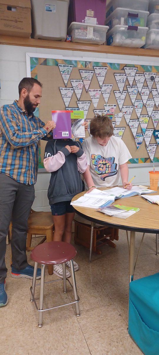 Working in Paris to create equations to demonstrate decimal place value! 

Working hard in 5th
<a href="/LindberghSchool/">Lindbergh Elementary</a>