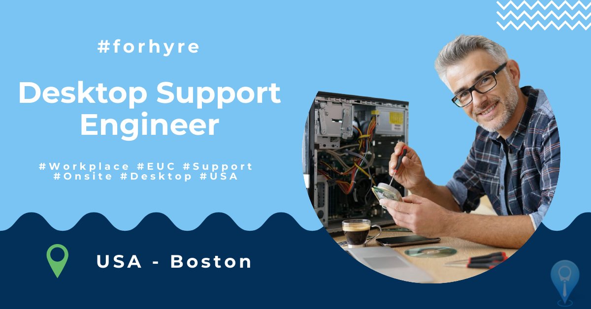 Hiring | Desktop Support Engineer - Boston

#DWP #Workplace #EUC #Desktop #Support #forhyre <a href="/forhyre/">forhyre 🌟</a>

rfr.bz/t4pl0lc