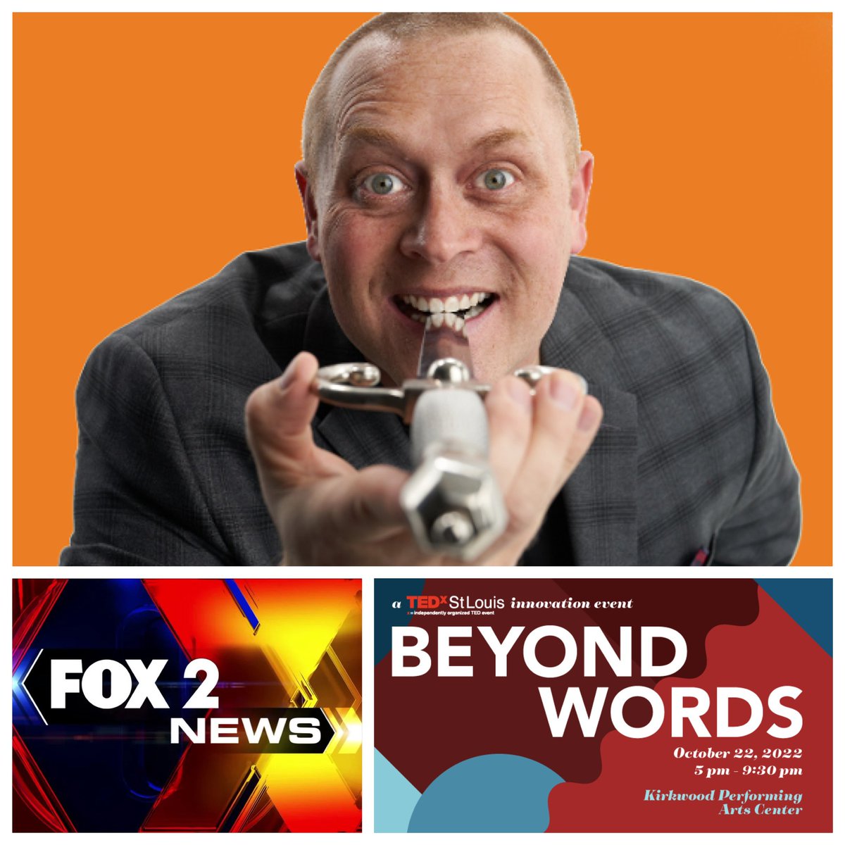 Headed out to FOX 2 for the 12pm show. Going to be swallowing a sword and talking all things TEDx St. Louis. 

Hope you catch the show today and also make it to this incredible event.