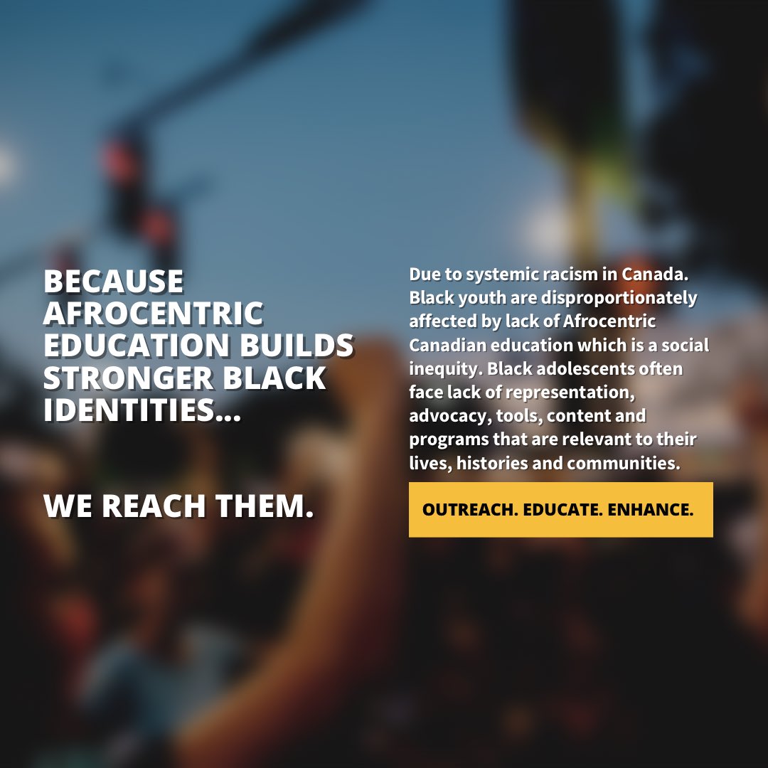 OutreachBlack's tweet photo. Because Afrocentric education builds strong identities…

We outreach educate and enhance. 🗣️✨✊🏿✊🏾✊🏽 https://t.co/NiCnPeEzJz