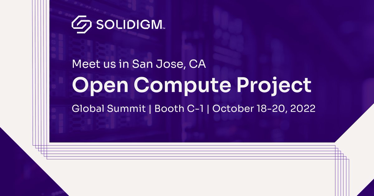 Headed to Open Computer Project (OCP) Global Summit? Be sure to pencil in a panel of experts sharing their insights around flexible data placement using NVMe implementation. Check out Solidigm's available sessions here: bit.ly/3Ccwcsi 📅  Oct 19  ⏰ 10:45 am-11am
