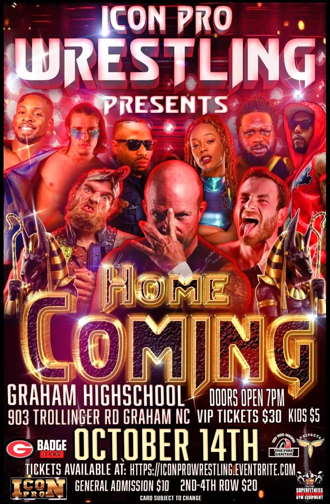 Glitterlicious's tweet photo. This Friday in #grahamnc @iconpronc
presents: #Homecoming 2022. π
Tickets available now on #eventbrite > https://t.co/YiPFvlAiST
There will be blood. Come see. π©Έπ https://t.co/9HJvz2bvwl