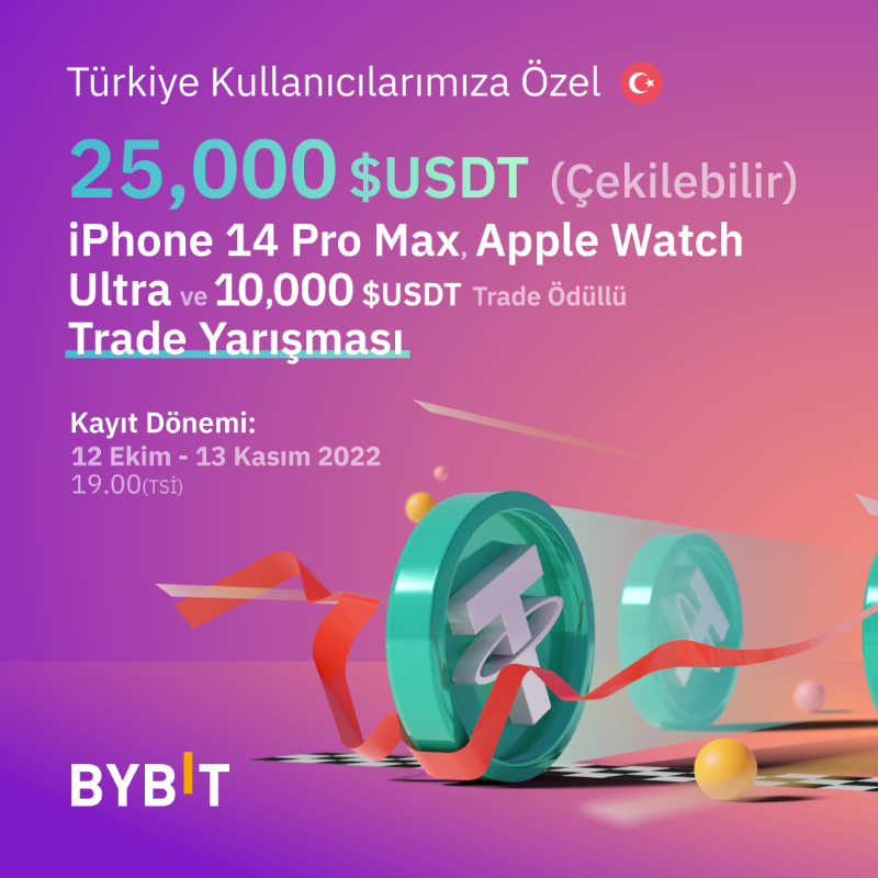 BybitTurkiye's tweet photo. 🎁 Türkiye Kullanıcılarımıza Özel Airdrop'ları kaçırmayın!

🔥 Launchpad etkinlikleri, Trade yarışması, Dünya kupası heyecanı ve fazlası!

💵 Çekilebilir USDT Ödülleri
📱 ⌚️ Muhteşem Hediyeler
💰 Trade Ödülleri

Etkinlikleri paylaşanlara özel Airdroplar!

İnceleyin ve katılın 👇