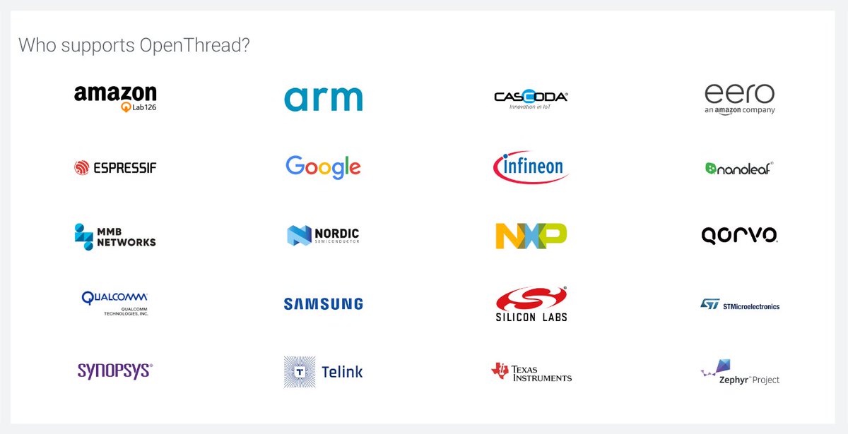 MMBNetworks's tweet photo. We’ve been doing a lot of work on OpenThread based products (like our BRD21 OpenThread Border Router https://t.co/ktVXvMlm1J) to accelerate the development of products for commercial buildings. You can find us on the OpenThread website (https://t.co/Rakc1dFxR0).

#openthread #IoT https://t.co/LfW7GXE1tG