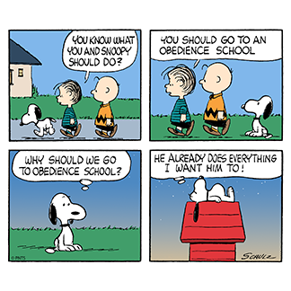 Snoopy is in charge!