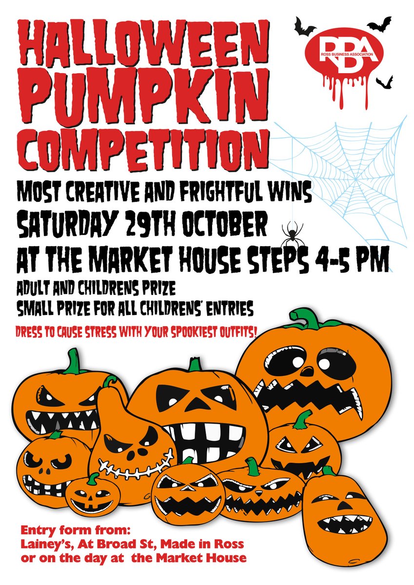 Pumpkin Carving Competition #rossonwye #Halloween #pumpkin #Herefordshire #WyeValley