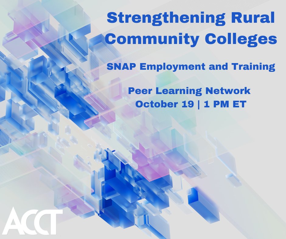 CCTrustees's tweet photo. Join us this week as we continue our discussion on SNAP Employment and Training where we will be joined by Butler County Community College and Pennsylvania Highlands Community College. #rural #communitycollege #SNAPET
Register here: https://t.co/rsH4cjM9cc https://t.co/TL03LczukV