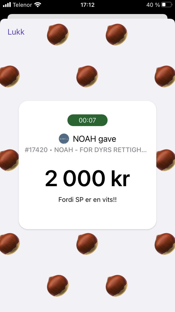 LVilloe's tweet photo. Jeg mener det er helt absurd at støtten til @NOAHaktiv kuttes… så derfor - vær så god… ❤️💯 #Dyrevern #NOAHaktiv https://t.co/hVFo53gnRo