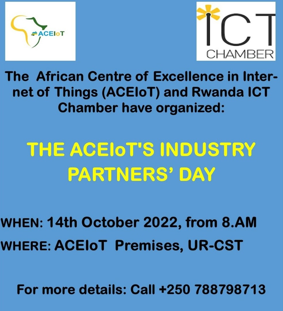 ACEIoT_UR's tweet photo. This coming Friday, 14th October, we are meeting our partners from industry to exchange on how to enhance our partnership to better advance the #IoT field. https://t.co/Z1UdyJkIUR