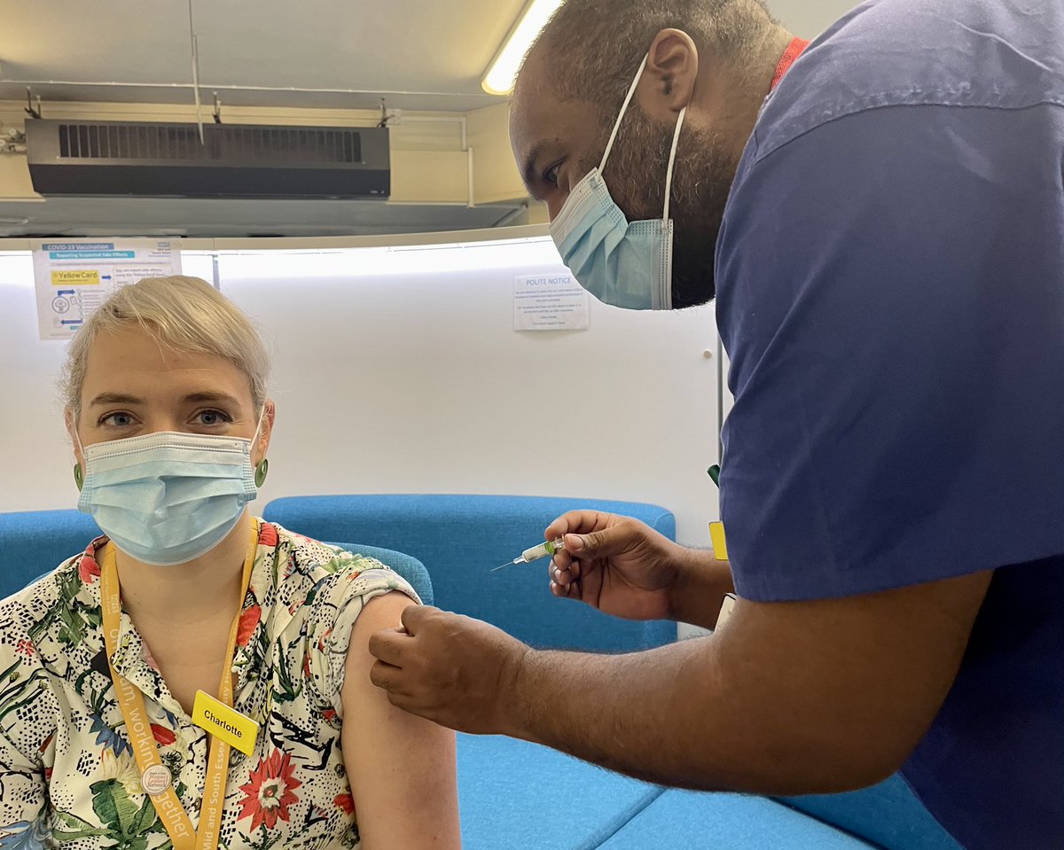 Thank you to the wonderful #vaccine team <a href="/MSEHospitals/">Mid and South Essex NHS Foundation Trust</a> for a swift and friendly service today. All #Boosted <a href="/MStapleton03/">michelle stapleton</a> ⭐️
