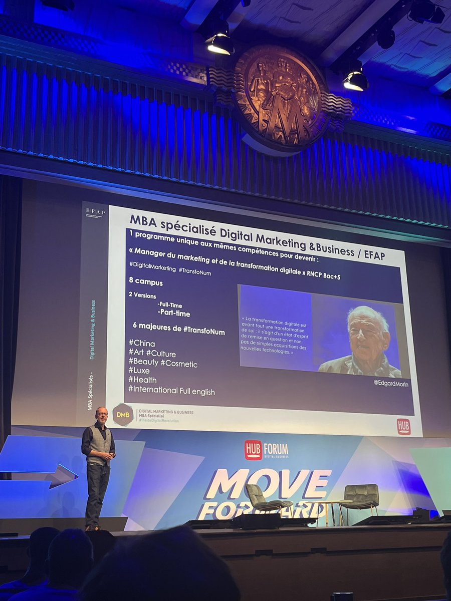 JuBariant's tweet photo. @EFAP_  x @MBADMB 👩‍🎓

Très heureuse de commencer le MBA spécialisé Digitak Marketing &amp; Business 

Merci à @VincentMontet @ArnaultChatel @wtaranoff https://t.co/qYkwLLLa7S