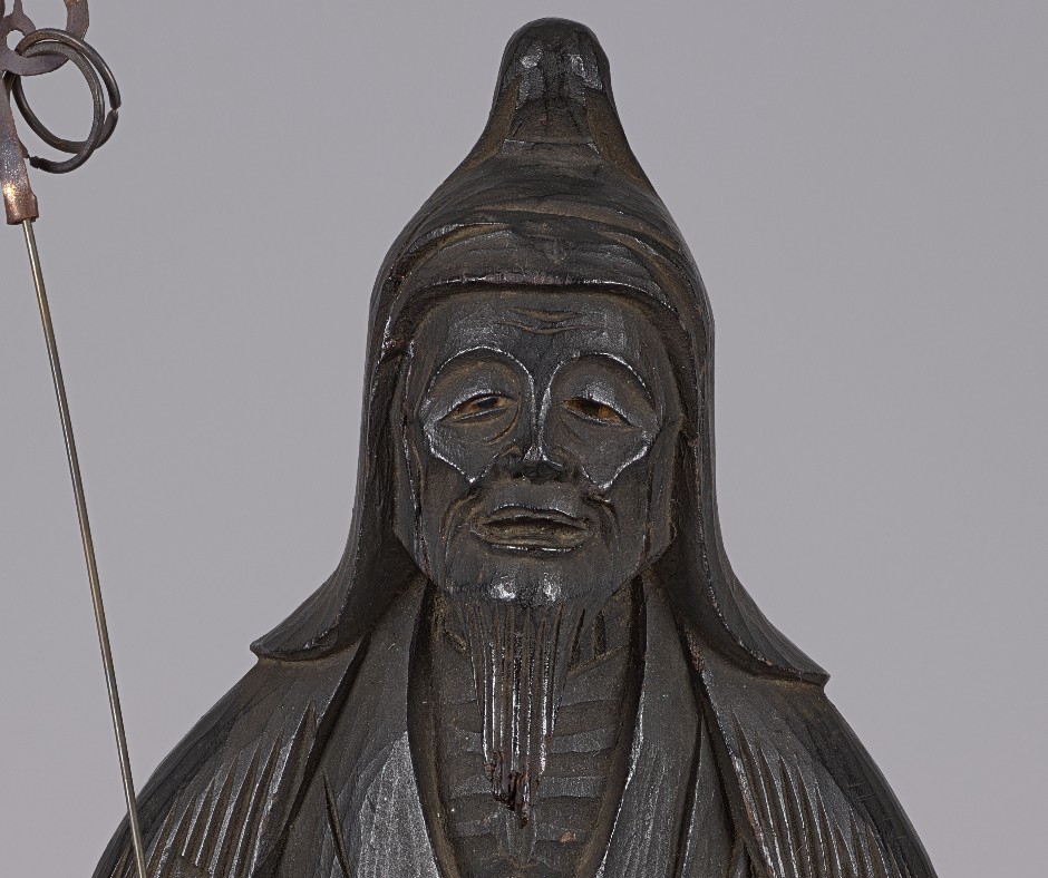 ClevelandArt's tweet photo. It’s spooky season! 👻 This ghostly image shows the use of gyokugan, lifelike painted rock crystal eyes inserted into Japanese wooden sculptures.
IMAGE: Detail of face after conservation treatment
#artconservation #objectsconservation #gyokugan #japanesesculpture https://t.co/zKbNhvXG9T