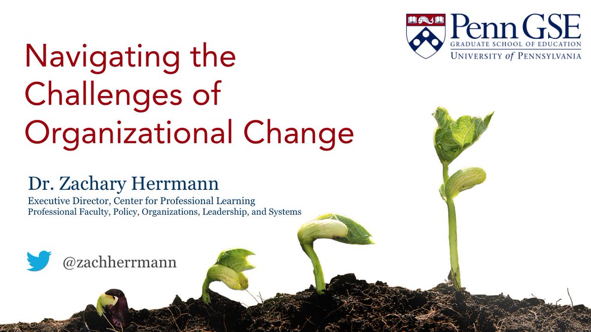 Join us tomorrow as we explore the challenges of organizational change during our <a href="/PennGSE/">Penn GSE</a> and <a href="/Pennalumni/">Penn Alumni</a> webinar. Register here: alumni.upenn.edu/s/1587/gid2/16…