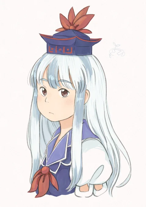 久しぶりに慧音せんせ描いた。見た目の印象は、近所に居て面倒見てくれる姉ちゃんみたいな雰囲気を意識してる。 