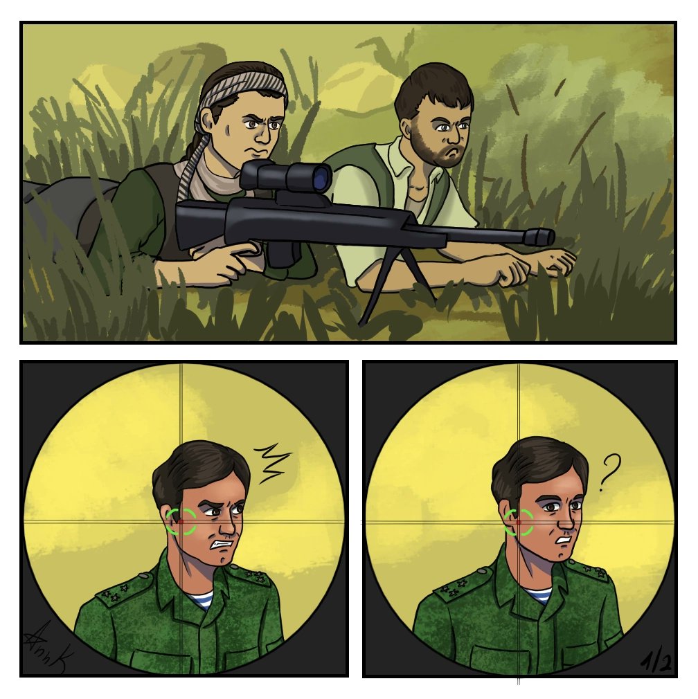 AnnK2013's tweet photo. #fanart #Fanarts #comics #cod #CallofDutyModernWarfare (2019) #codmw #CallofDuty #FarahKarim #HadirKarim #RomanBarkov https://t.co/oFRTKGSAnw