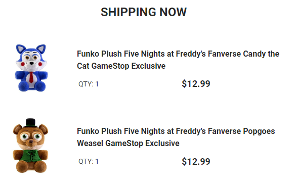 Fnaf Funko Five Nights at Freddy's Fanverse: Candy Cat plush