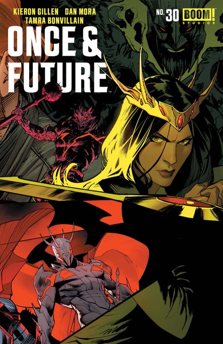 Once and future #30 final issue is out today, was a pleasure to work with @kierongillen @TBonvillain @DafnaDOOM @eDukeDW and everyone at @boomstudios , I'm very proud of the series, I learned a lot and I'm happy that I was able to do 30 issues, thanks to everyone who read it 