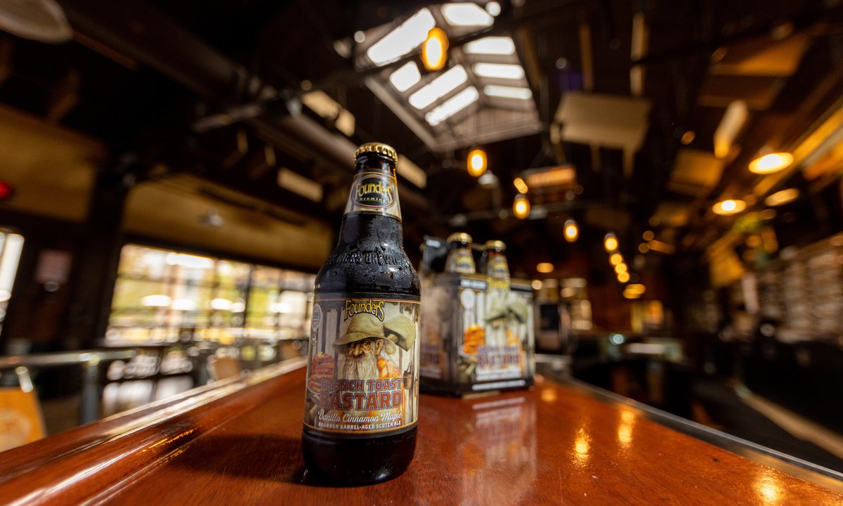 foundersbrewing's tweet image. Who’s ready for French Toast Bastard?

It’s finally time to enjoy our brunch-inspired bourbon barrel-aged Scotch ale. With hints of smooth maple, cinnamon and notes of sweet vanilla this 11.1% ABV sipper has everything you need.