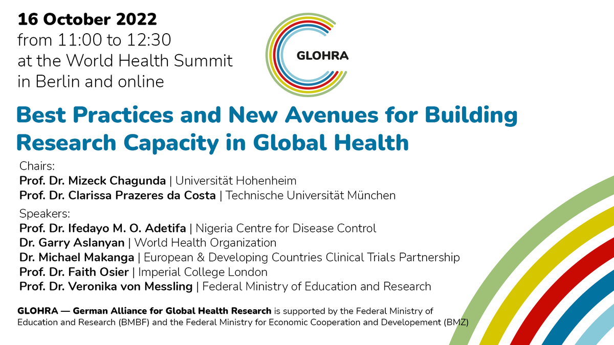 Building Research Capacity is a theme that is both multidisciplinary and cross-cutting. Looking forward to co-chairing the session <a href="/WorldHealthSmt/">World Health Summit</a> in Berlin.  <a href="/globalhealth_de/">German Alliance for Global Health Research</a> <a href="/UniHohenheim/">Uni Hohenheim</a> <a href="/HansInstitut/">Hans Ruthenberg Institut - Universität Hohenheim</a> <a href="/Innov8H/">Innov8Health</a>