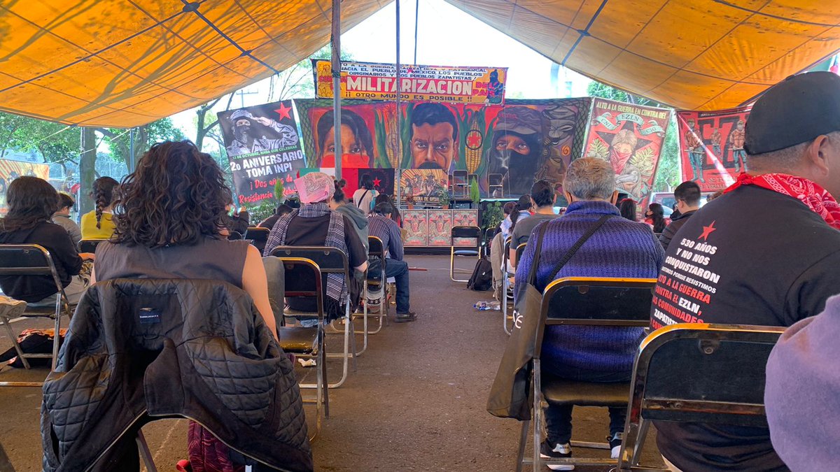 CNI_Mexico's tweet photo. En estos momentos da inicio el Foro Contra la Militarización y la Guerra Capitalista en la Casa de los pueblos "Samir Flores Soberanes" en CDMX.
Síguelo en vivo a través de https://t.co/3CZeARZX7o https://t.co/AYHt3RCswq