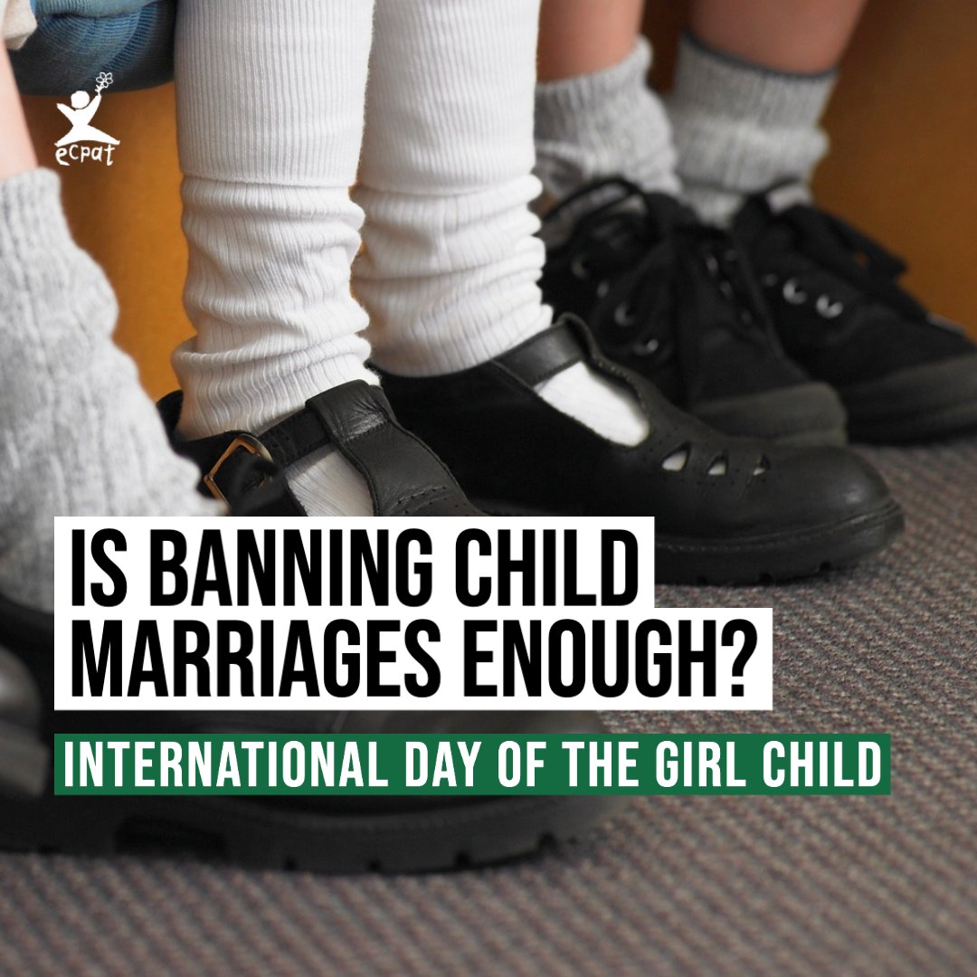 Girls who are forced into #ChildMarriage are more likely to become victims of #ChildSexualExploitation and abuse‼️ 👉 Read our article to find out why laws that #BanChildMarriage are not enough to address the issue: bit.ly/3IPWjGs #InternationalDayOfTheGirlChild