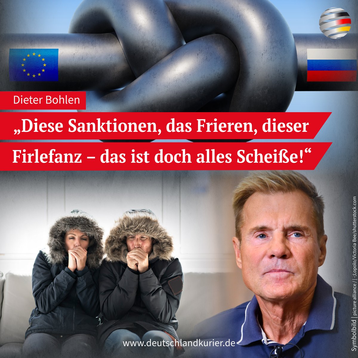 Deu_Kurier's tweet photo. Es kommt nicht alle Tage vor, dass sich #Pop-Titan #DieterBohlen in die #Politik einmischt – aber auch für den Entertainer ist das Maß voll! Er findet deutliche Worte mit Blick auf das „#Ampel“-Chaos und den #Sanktions-Irrsinn:
https://t.co/bcpnhIJscl https://t.co/L9HwgnHu4P