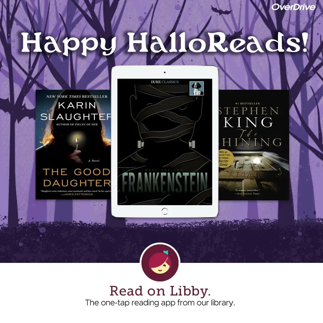 accessfreely's tweet photo. Celebrate #NationalBookMonth and #spookymonth with horror reads from @LibbyApp.
In this collection are Stephen King's latest, "Fairy Tale" , and "The Only Good Indians" by Stephen Graham Jones, who will be here at #RichlandLibrary on November 4!
https://t.co/oZj5gBgkDU https://t.co/eHkzus8F1P