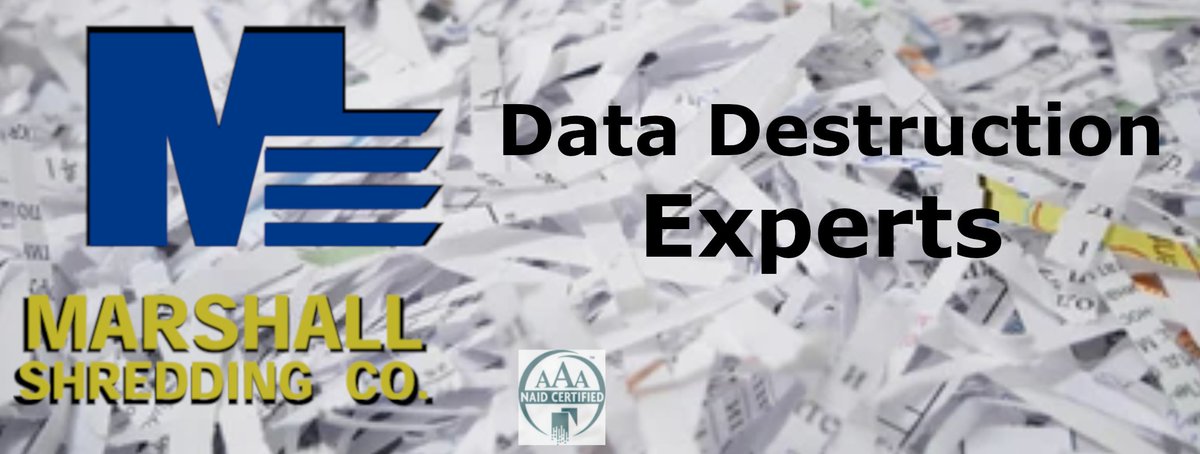 MarshallShredSA's tweet photo. Data security is more important than ever. Make a shredding service part of your data security plan to protect private information. Marshall Shredding will customize a plan that fits your organization’s needs. Get a quick-quote now! https://t.co/JcsU58sISm #datasecurity https://t.co/M1sm8OV3z2