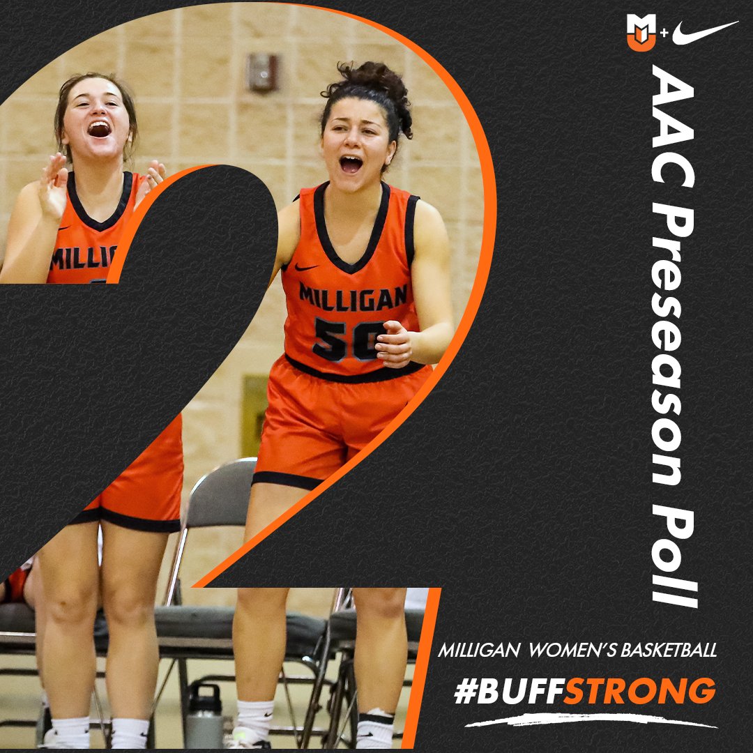 🏀<a href="/MilliganWBB/">Milligan Women’s Basketball</a> was picked second in the <a href="/AACsports/">AAC Sports</a> Preseason Poll! #BuffStrong🦬