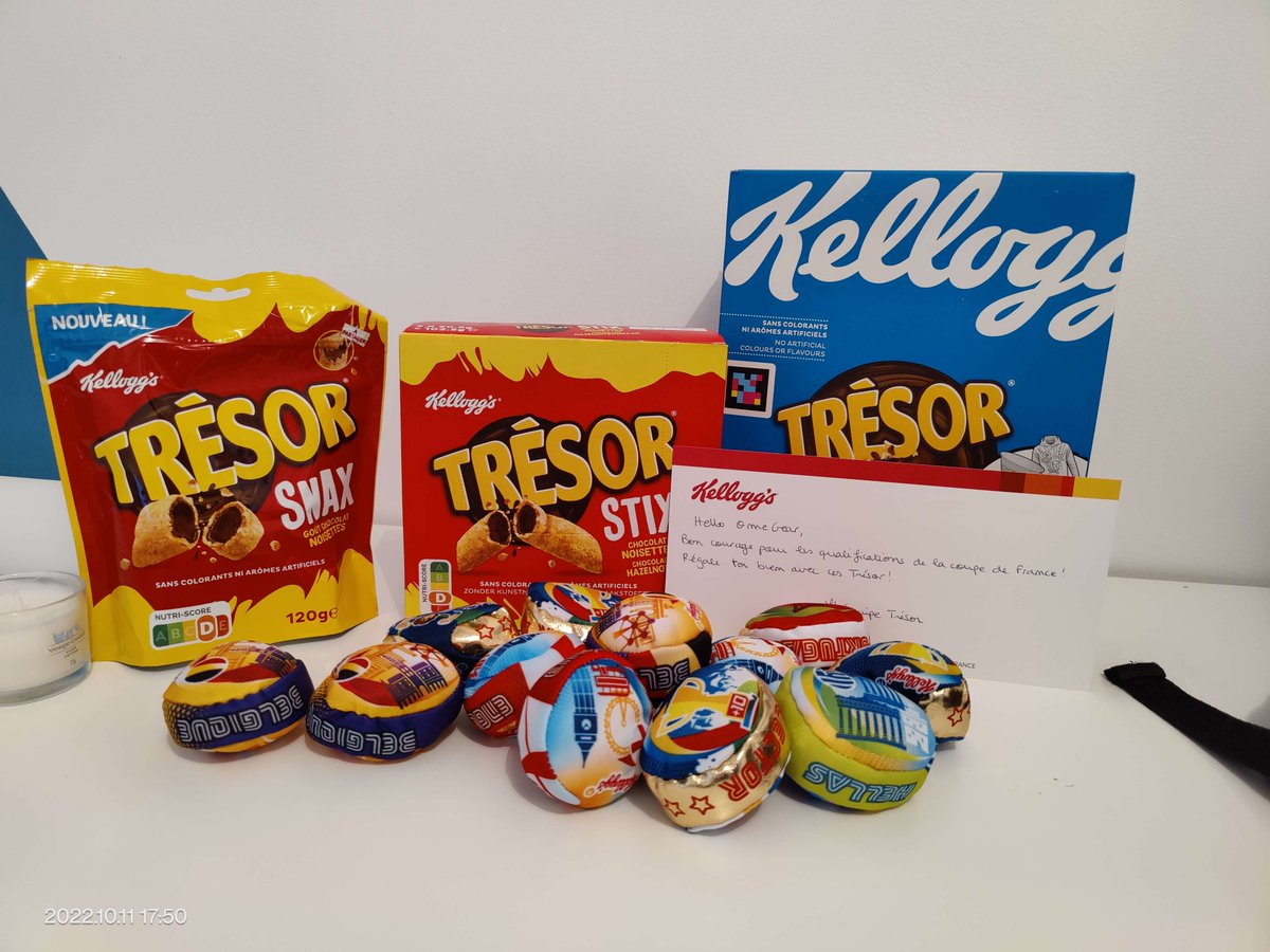 Un grand merci à <a href="/TresorKelloggs/">Trésor de Kellogg's</a> &amp; <a href="/Exalty_FR/">Exalty</a>  pour la livraison de Trésor ! On va tout donner pour ce 3ème Qualifier pour la #CoupedeFrance2022