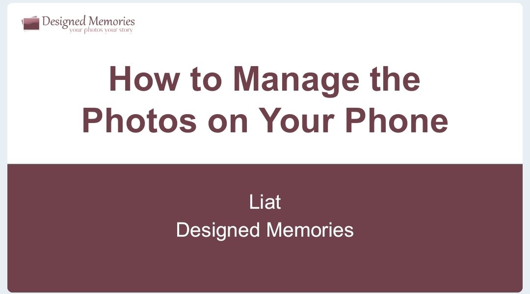 buzzing after a talk I did about how to manage the photos on your phone in front of fabulous group of ladies
