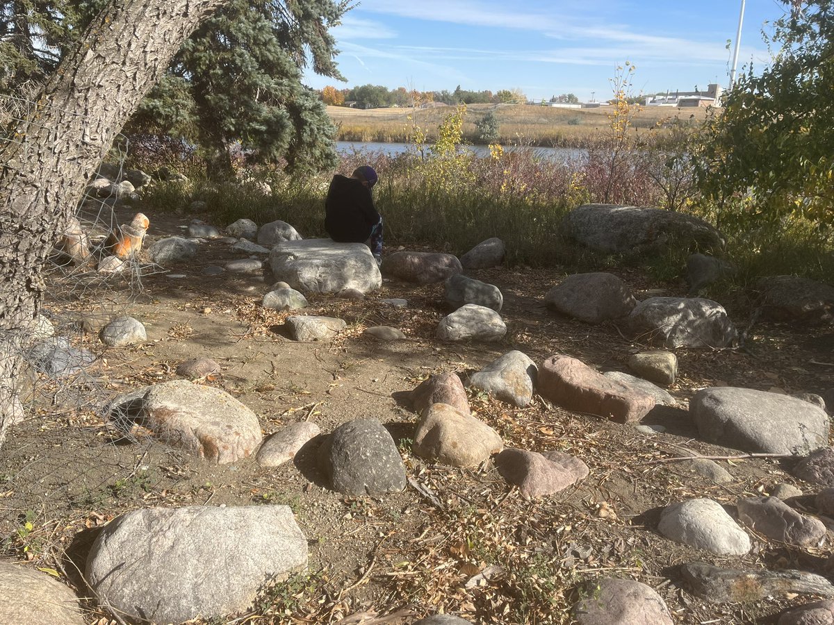 Feeling proud today! My coworker sent me this. <a href="/CentennialSchoo/">🐾 Ecole Centennial</a> <a href="/RegPublicSchool/">Regina Public Schools</a> the land based program has given students a broad perspective and deep insight, both into the experience of FNMI people as a whole, but also themselves individually. Land based is transformative.